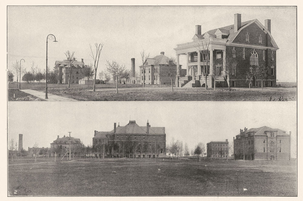 N DAKOTA. State Uni grand forks Davis Hall President House Science Budge 1907